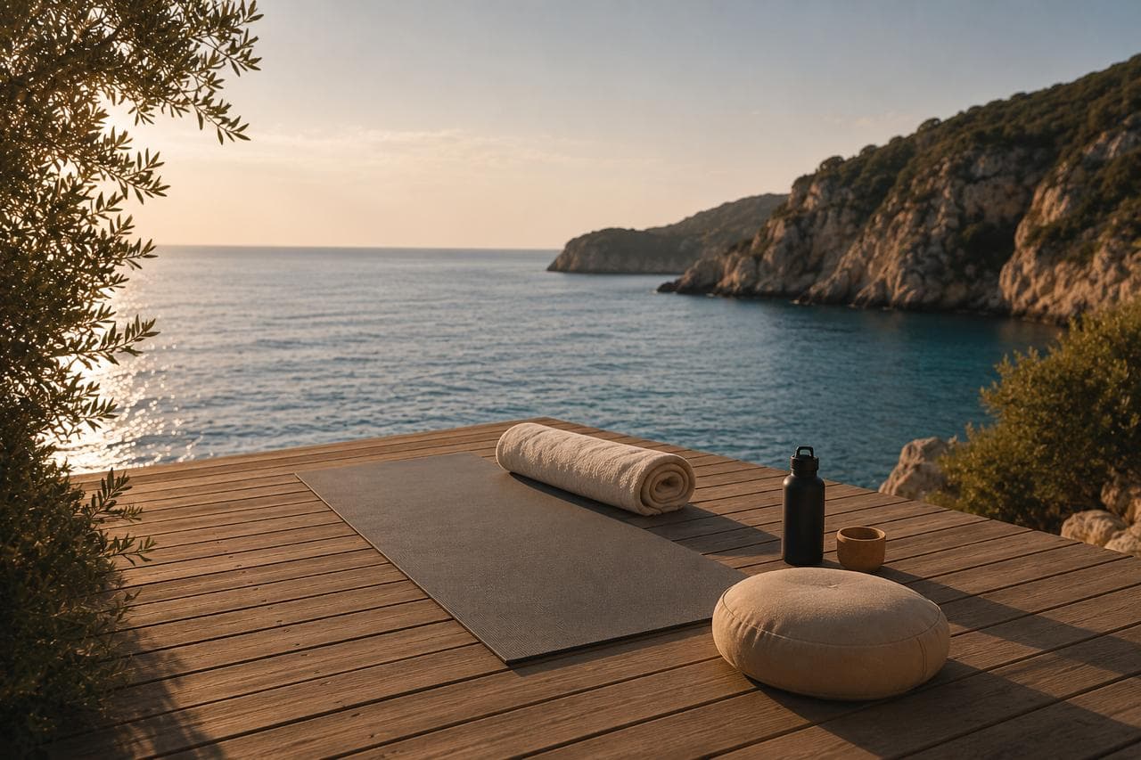 Sanfte, geschützte Atmosphäre, Stimmungsbild für Prenatal & Postpartum Yoga auf Mallorca
